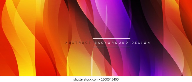 Dynamic trendy simple fluid color gradient abstract background with line effects. Vector Illustration For Wallpaper, Banner, Background, Card, Book Illustration, landing page