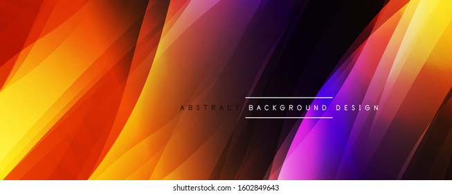 Fondo abstracto del degradado de color de fluido simple y dinámico con efectos de línea. Ilustración vectorial para fondo de escritorio, pancarta, fondo, tarjeta, ilustración del libro, página de inicio