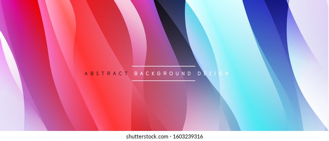 Dynamic trendy simple fluid color gradient abstract background with line effects. Vector Illustration For Wallpaper, Banner, Background, Card, Book Illustration, landing page