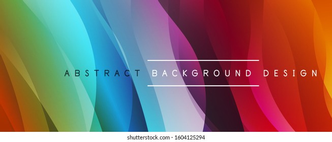 Fondo abstracto del degradado de color de fluido simple y dinámico con efectos de línea. Ilustración vectorial para fondo de escritorio, pancarta, fondo, tarjeta, ilustración del libro, página de inicio