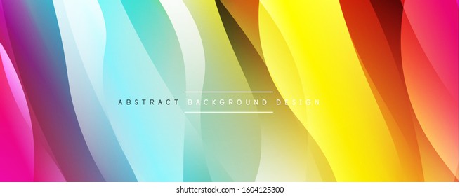 Dynamic trendy simple fluid color gradient abstract background with line effects. Vector Illustration For Wallpaper, Banner, Background, Card, Book Illustration, landing page