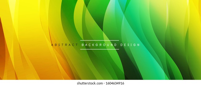 Fondo abstracto del degradado de color de fluido simple y dinámico con efectos de línea. Ilustración vectorial para fondo de escritorio, pancarta, fondo, tarjeta, ilustración del libro, página de inicio