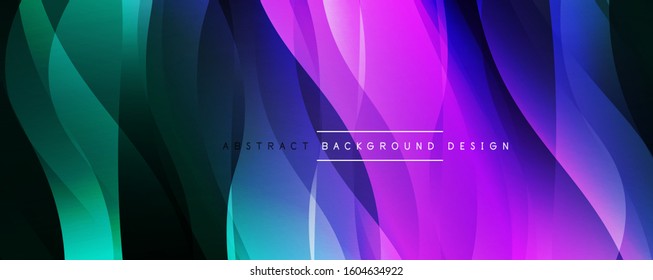 Dynamic trendy simple fluid color gradient abstract background with line effects. Vector Illustration For Wallpaper, Banner, Background, Card, Book Illustration, landing page