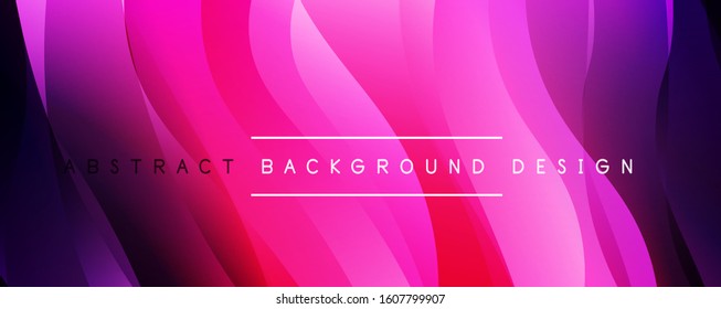 Dynamic trendy simple fluid color gradient abstract background with line effects. Vector Illustration For Wallpaper, Banner, Background, Card, Book Illustration, landing page