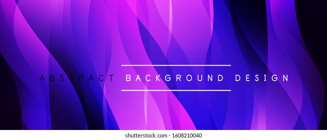 Dynamic trendy simple fluid color gradient abstract background with line effects. Vector Illustration For Wallpaper, Banner, Background, Card, Book Illustration, landing page