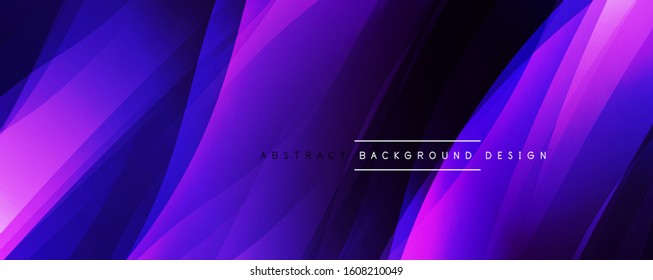 Dynamischer, einfacher Farbverlauf-Abstrakter Hintergrund mit Linieneffekten. Vektorgrafik für Bildschirmhintergründe, Banner, Hintergrund, Karte, Buchillustration, Landing-Page