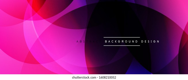 Plano de fundo abstrato do gradiente de cor fluido simples da moda dinâmico com efeitos de linha. Ilustração vetorial para papel de parede, banner, plano de fundo, cartão, ilustração de livro, página inicial