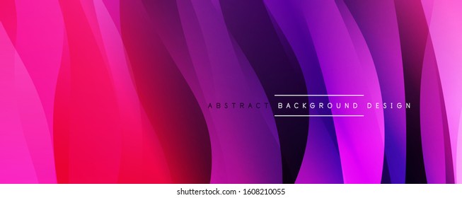 Dynamischer, einfacher Farbverlauf-Abstrakter Hintergrund mit Linieneffekten. Vektorgrafik für Bildschirmhintergründe, Banner, Hintergrund, Karte, Buchillustration, Landing-Page