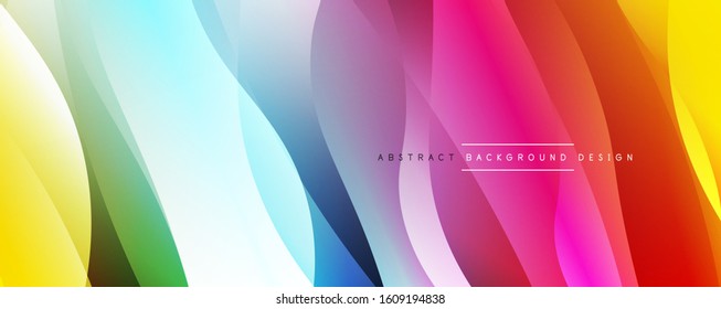 Fondo abstracto del degradado de color de fluido simple y dinámico con efectos de línea. Ilustración vectorial para fondo de escritorio, pancarta, fondo, tarjeta, ilustración del libro, página de inicio