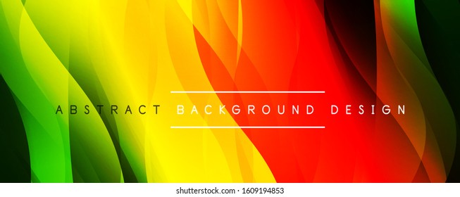 Fondo abstracto del degradado de color de fluido simple y dinámico con efectos de línea. Ilustración vectorial para fondo de escritorio, pancarta, fondo, tarjeta, ilustración del libro, página de inicio