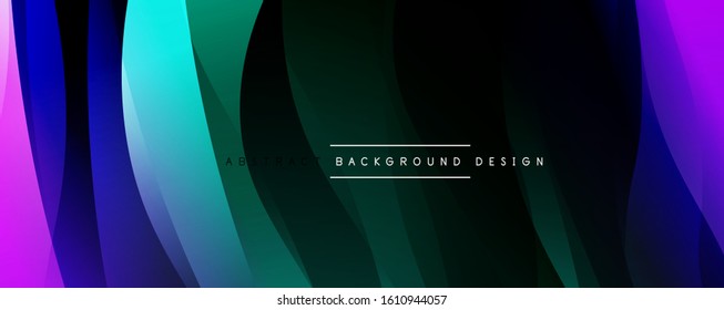 Dynamic trendy simple fluid color gradient abstract background with line effects. Vector Illustration For Wallpaper, Banner, Background, Card, Book Illustration, landing page