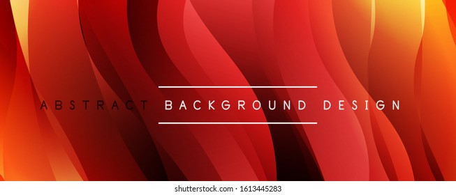 Dynamic trendy simple fluid color gradient abstract background with line effects. Vector Illustration For Wallpaper, Banner, Background, Card, Book Illustration, landing page