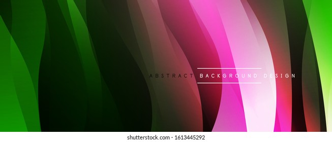 Dynamic trendy simple fluid color gradient abstract background with line effects. Vector Illustration For Wallpaper, Banner, Background, Card, Book Illustration, landing page