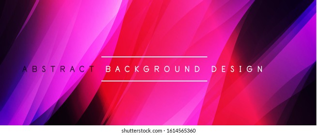 Dynamic trendy simple fluid color gradient abstract background with line effects. Vector Illustration For Wallpaper, Banner, Background, Card, Book Illustration, landing page