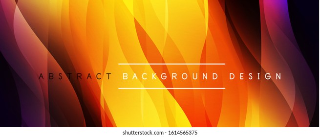 Fondo abstracto del degradado de color de fluido simple y dinámico con efectos de línea. Ilustración vectorial para fondo de escritorio, pancarta, fondo, tarjeta, ilustración del libro, página de inicio