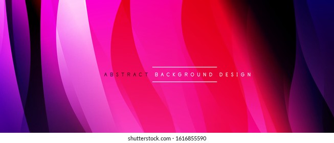 Dynamic trendy simple fluid color gradient abstract background with line effects. Vector Illustration For Wallpaper, Banner, Background, Card, Book Illustration, landing page