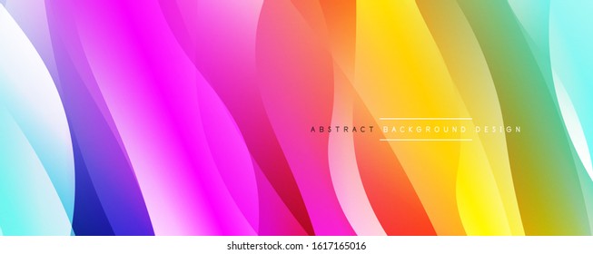 Fondo abstracto del degradado de color de fluido simple y dinámico con efectos de línea. Ilustración vectorial para fondo de escritorio, pancarta, fondo, tarjeta, ilustración del libro, página de inicio