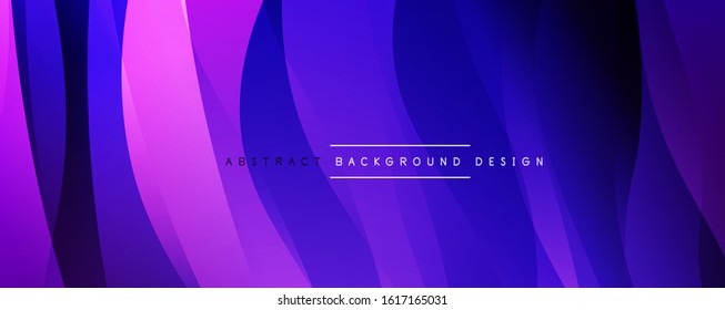 Fondo abstracto del degradado de color de fluido simple y dinámico con efectos de línea. Ilustración vectorial para fondo de escritorio, pancarta, fondo, tarjeta, ilustración del libro, página de inicio