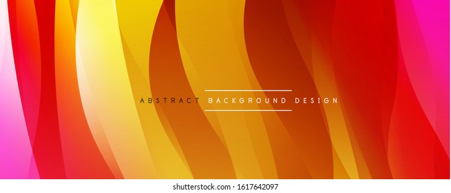 Dynamic trendy simple fluid color gradient abstract background with line effects. Vector Illustration For Wallpaper, Banner, Background, Card, Book Illustration, landing page