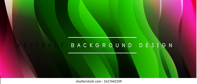 Dynamic trendy simple fluid color gradient abstract background with line effects. Vector Illustration For Wallpaper, Banner, Background, Card, Book Illustration, landing page