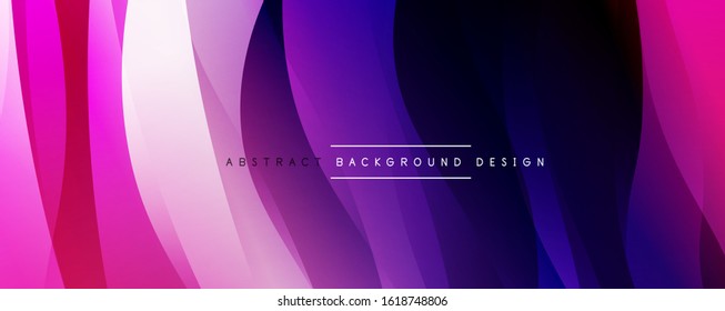 Dynamic trendy simple fluid color gradient abstract background with line effects. Vector Illustration For Wallpaper, Banner, Background, Card, Book Illustration, landing page
