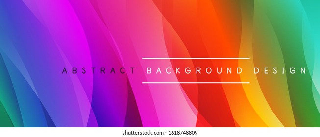 Dynamic trendy simple fluid color gradient abstract background with line effects. Vector Illustration For Wallpaper, Banner, Background, Card, Book Illustration, landing page
