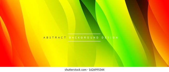 Dynamic trendy simple fluid color gradient abstract background with line effects. Vector Illustration For Wallpaper, Banner, Background, Card, Book Illustration, landing page