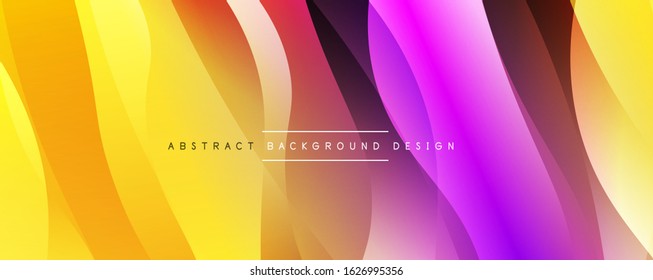 Dynamic trendy simple fluid color gradient abstract background with line effects. Vector Illustration For Wallpaper, Banner, Background, Card, Book Illustration, landing page
