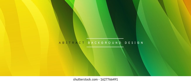 Fondo abstracto del degradado de color de fluido simple y dinámico con efectos de línea. Ilustración vectorial para fondo de escritorio, pancarta, fondo, tarjeta, ilustración del libro, página de inicio