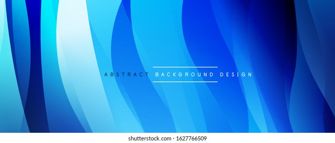 Plano de fundo abstrato do gradiente de cor fluido simples da moda dinâmico com efeitos de linha. Ilustração vetorial para papel de parede, banner, plano de fundo, cartão, ilustração de livro, página inicial