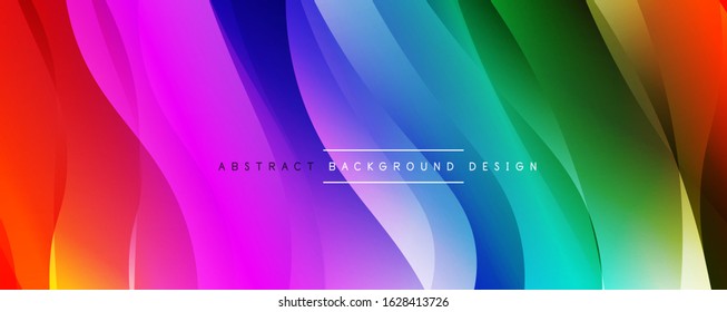 Dynamic trendy simple fluid color gradient abstract background with line effects. Vector Illustration For Wallpaper, Banner, Background, Card, Book Illustration, landing page