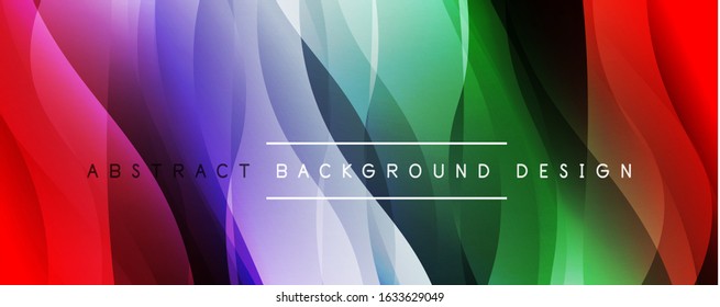 Dynamic trendy simple fluid color gradient abstract background with line effects. Vector Illustration For Wallpaper, Banner, Background, Card, Book Illustration, landing page