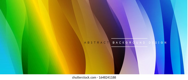 Dynamic trendy simple fluid color gradient abstract background with line effects. Vector Illustration For Wallpaper, Banner, Background, Card, Book Illustration, landing page