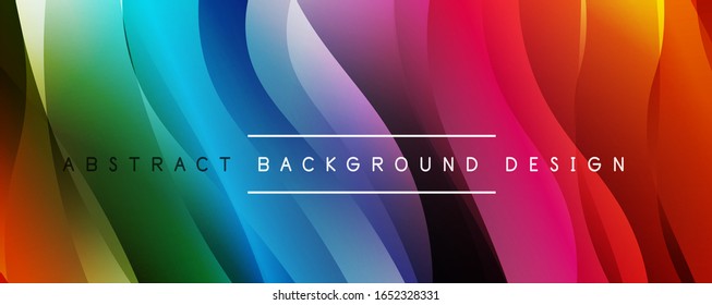 Dynamic trendy simple fluid color gradient abstract background with line effects. Vector Illustration For Wallpaper, Banner, Background, Card, Book Illustration, landing page