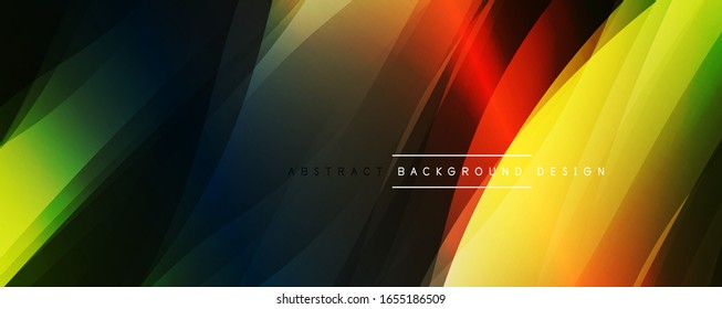 Fondo abstracto con efectos de línea, de color simple y dinámico. Ilustración vectorial para papel tapiz, pancarta, fondo, tarjeta, ilustración del libro, página de inicio