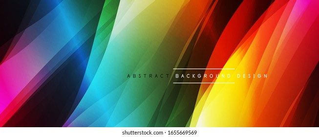 Dynamic trendy simple fluid color gradient abstract background with line effects. Vector Illustration For Wallpaper, Banner, Background, Card, Book Illustration, landing page