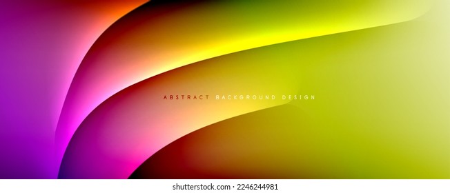 Dynamic trendy simple fluid color gradient abstract background with line effects. Vector Illustration For Wallpaper, Banner, Background, Card, Book Illustration, landing page