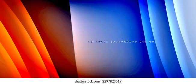 Fondo abstracto del degradado de color de fluido simple y dinámico con efectos de línea. Ilustración vectorial para fondo de escritorio, pancarta, fondo, tarjeta, ilustración del libro, página de inicio