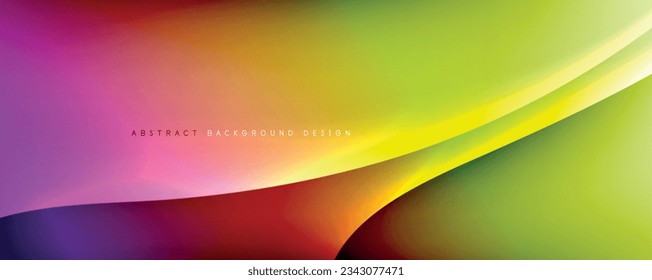 Dynamic trendy simple fluid color gradient abstract background with line effects. Vector Illustration For Wallpaper, Banner, Background, Card, Book Illustration, landing page