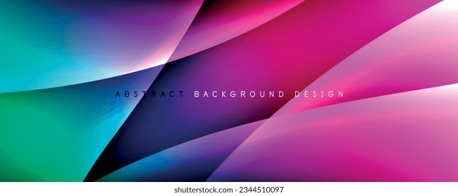 Fondo abstracto del degradado de color de fluido simple y dinámico con efectos de línea. Ilustración vectorial para fondo de escritorio, pancarta, fondo, tarjeta, ilustración del libro, página de inicio
