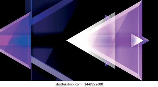 Dynamic triangle composition abstract background, vector illustration