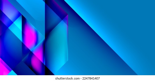 Dynamic triangle design with fluid gradient colors abstract background