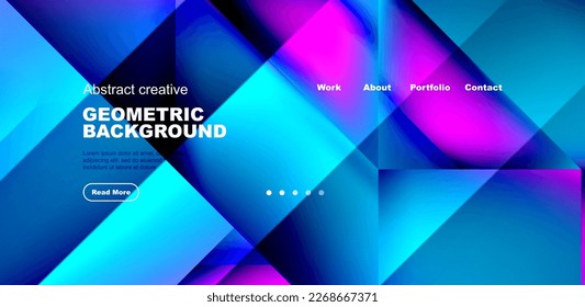Dynamic triangle design with fluid gradient colors abstract background