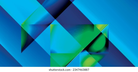 Dynamic triangle design with fluid gradient colors abstract background