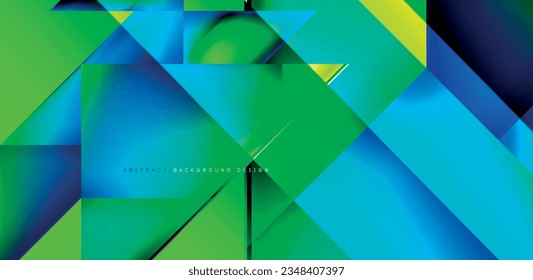 Dynamic triangle design with fluid gradient colors abstract background