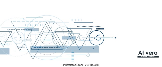 Dynamic triangles background. Vector composition with abstract elements. Modern concept layout