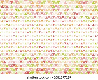 Dynamic triangles halftone texture. Fade triangular structure banner background. Chevron triangles halftone graphics.