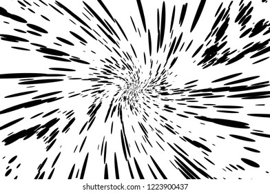 Dynamic, twisted background with swirling dots, ovals like confetti. Vector illustration. Modern, minimalist style. Pop art.