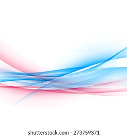 Dynamic two bright color swoosh speed wave. Vector illustration