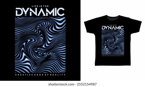 Dynamic Typography Line Art Hand Drawn vector Tshirt Design